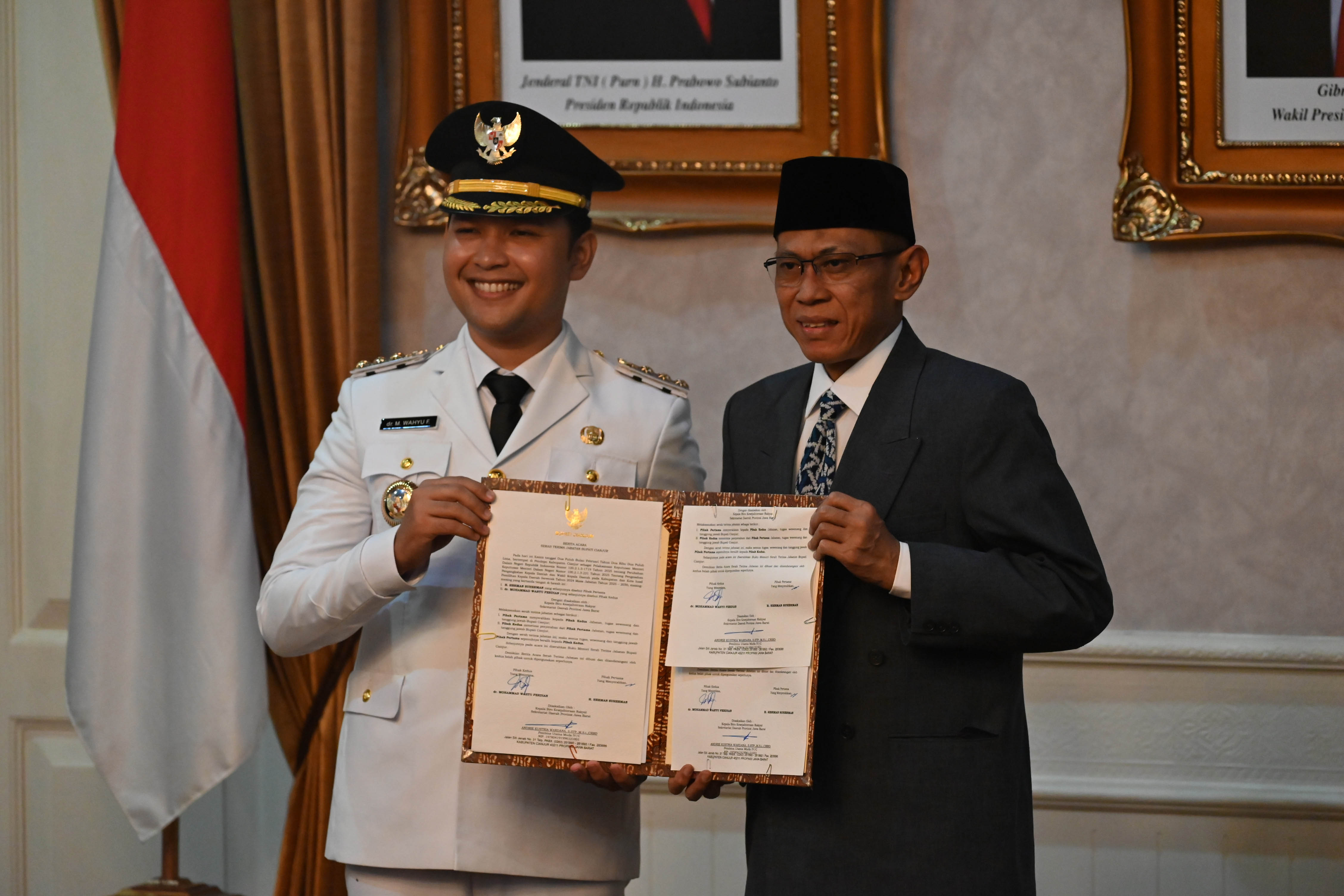 Serah Terima Jabatan Bupati dan Wakil Bupati Kabupaten Cianjur